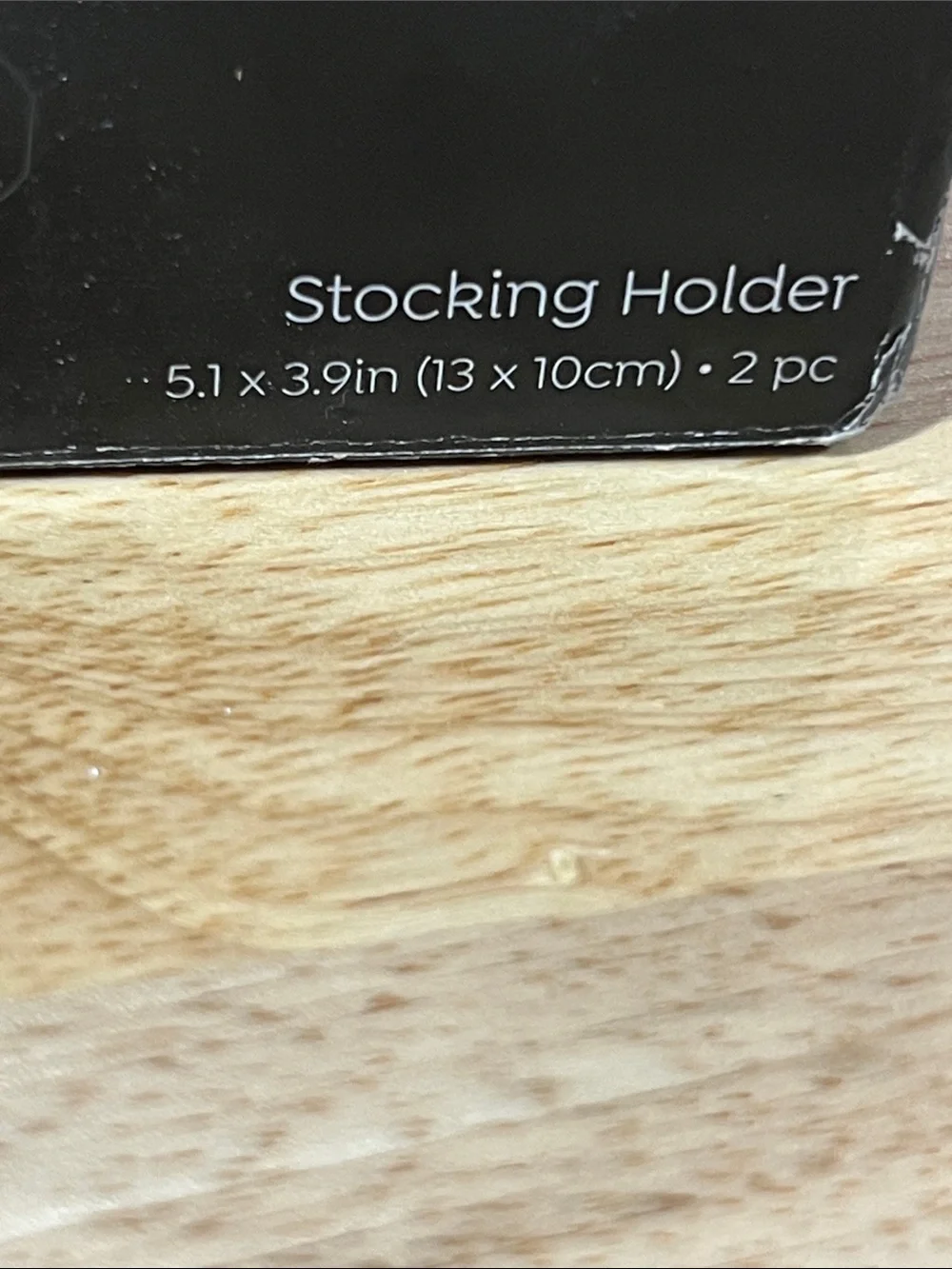 NWT weighted Metal Stocking Holder - Silver pack of 2 z98